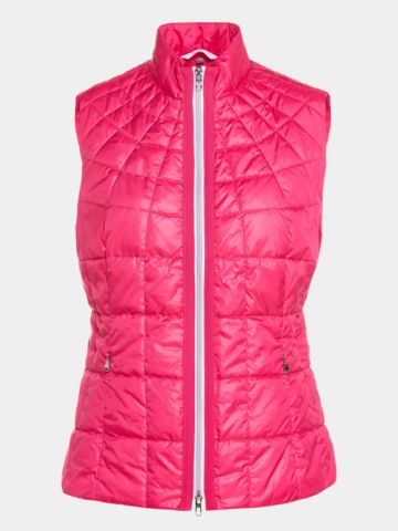 Valiente quilted thermal vest pink