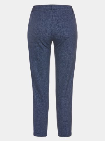 Valiente NAOMI print pants 7/8 pants navy