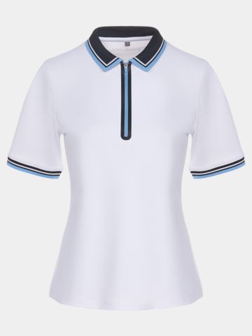 Funkční polokošile Valiente pique s polovičním rukávem bílá