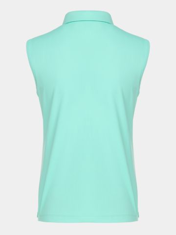 Valiente Funktions Pique ohne Arm Polo türkis