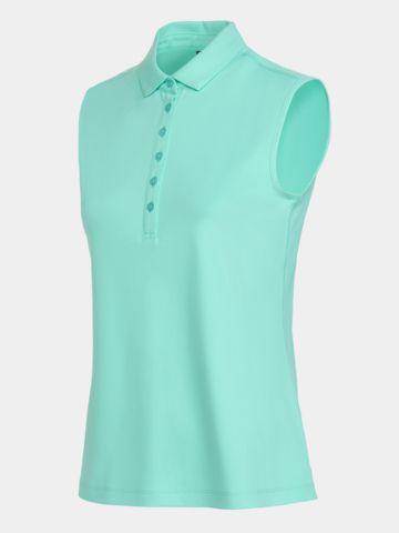 Valiente Funktions Pique  ohne Arm Polo türkis