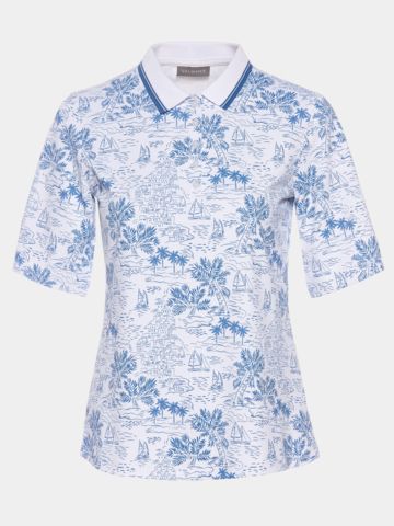 Polokošile Valiente s potiskem pique a polovičním rukávem royal