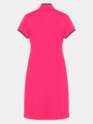 Valiente functional pique half sleeve dress pink