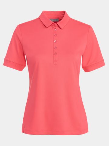 Valiente Funktions Pique Halbarm Polo koralle