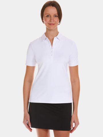 Funkční polokošile Valiente pique s polovičním rukávem bílá