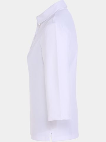 Valiente Jaquard-Struktur 3/4 Arm Polo weiß