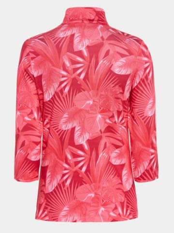 Valiente Druck 3/4 Arm Polo fuchsia