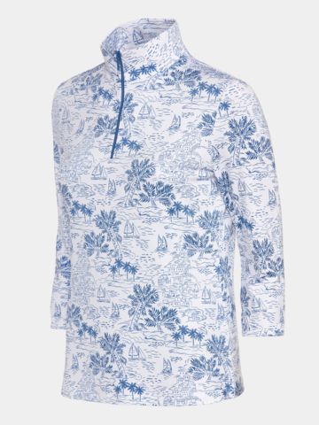 Valiente  Polokošile s 3/4 rukávy s potiskem modrá