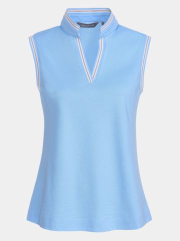 Valiente V-neck ohne Arm Polo hellblau