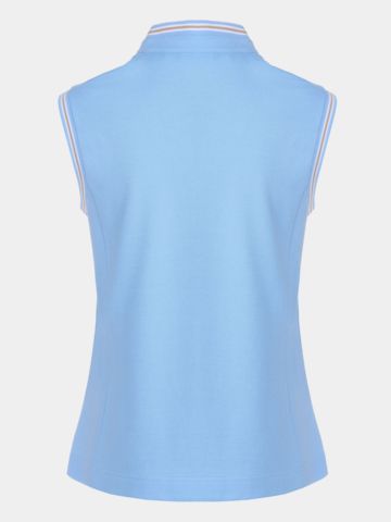 Valiente V-neck ohne Arm Polo hellblau