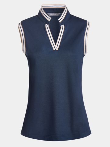 Valiente V-neck ohne Arm Polo navy