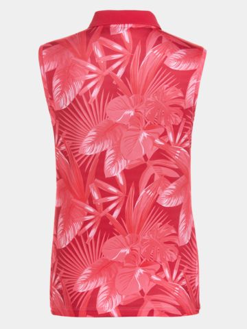 Valiente Druck Stretch ohne Arm Polo fuchsia