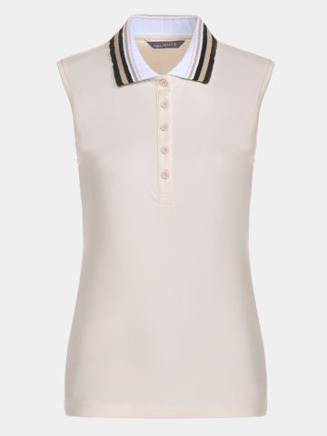 Valiente Nylon Pique ohne Arm Polo sand