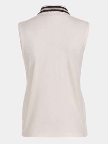 Valiente Nylon Pique ohne Arm Polo sand