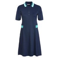 Valiente Nylon Pique halbarm Kleid navy