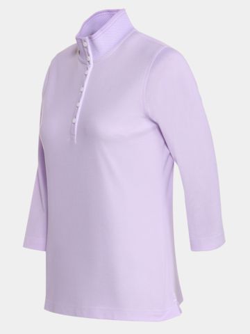 Valiente  Dvoubarevná polokošile s 3/4 rukávy fialová