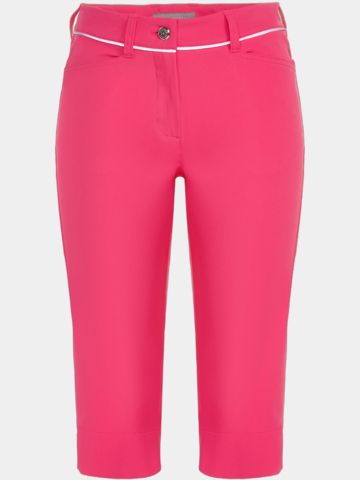 Valiente JULIE Kontrastpiping Capri Hose pink