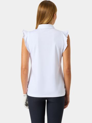 Daily Sports FRILL ohne Arm Polo weiß