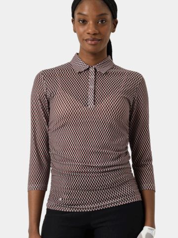 Daily Sports BREEZE Mesh 3/4 sleeve polo navy