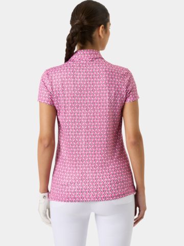 Daily Sports SHEERMOTION Cap/S half-sleeve polo pink