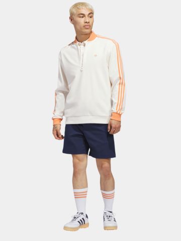 adidas Golf Originals F 3 Str 1/4 Zip Stretch Midlayer weiß