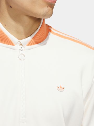 adidas Golf Originals F 3 Str 1/4 Zip Stretch Midlayer weiß