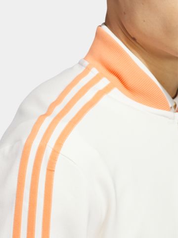 adidas Golf Originals F 3 Str 1/4 Zip Stretch Midlayer weiß