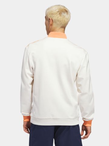 adidas Golf Originals F 3 Str 1/4 Zip Stretch Midlayer weiß