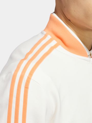 adidas Golf Originals F 3 Str 1/4 Zip Stretch Midlayer weiß