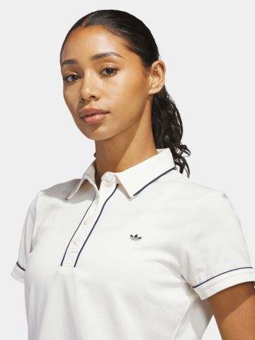 adidas Golf Originals F Solid Polo Halbarm Polo weiß