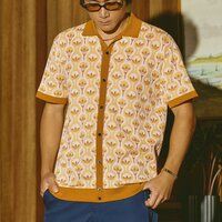 S Nov Úplet P Košile s krátkým rukávem oranžová