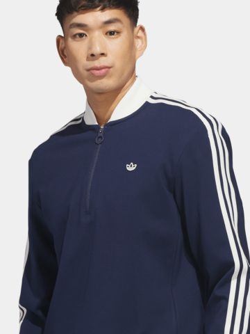 adidas Golf Originals F 3 Str 1/4 Zip Stretch Midlayer navy