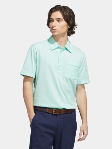 adidas Golf Originals S Pocket Halbarm Polo türkis