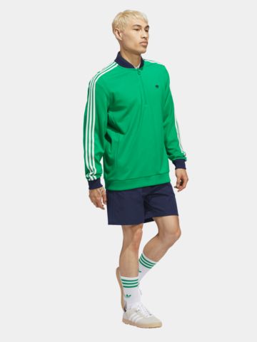 adidas Golf Originals F 3 Str 1/4 Zip Stretch Midlayer grün