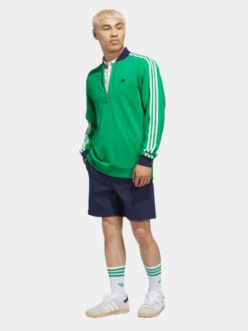 adidas Golf Originals F 3 Str 1/4 Zip Stretch Midlayer grün