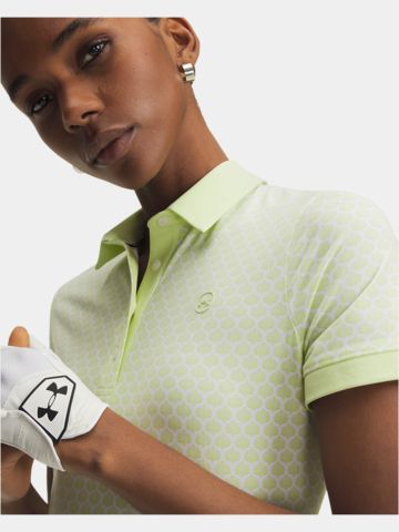 Under Armour Drive Printed Halbarm Polo lime