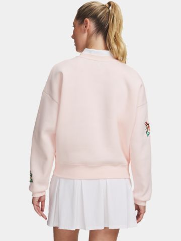 Under Armour Mikina Icon Golf Trip Crew Shirt oranžová