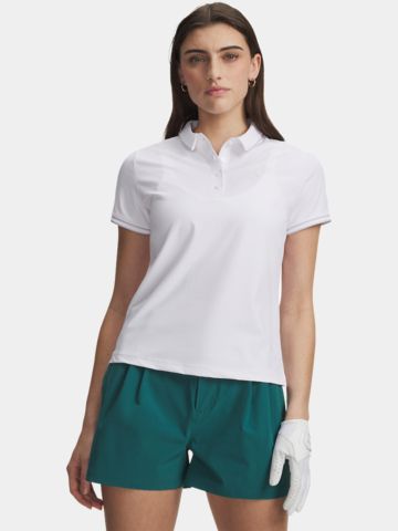 Under Armour Drive Chill Halbarm Polo weiß