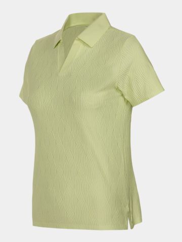 Under Armour Halo Bonded Jacquard Halbarm Polo lime