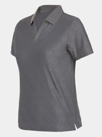 Under Armour Halo Bonded Jacquard Halbarm Polo taupe