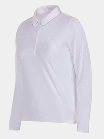 Under Armour Drive Chill Langarm Polo weiß