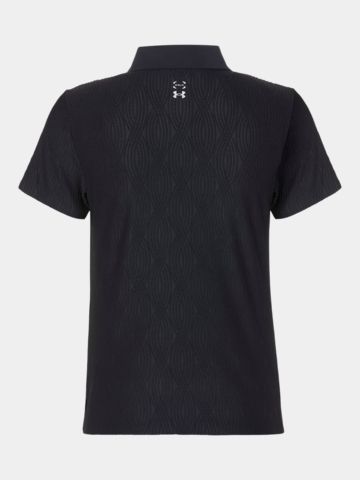 Under Armour Halo Bonded Jacquard Halbarm Polo schwarz