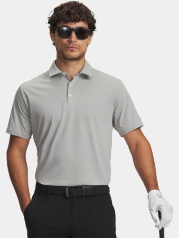 Under Armour Curry Dry Halbarm Polo hellgrau