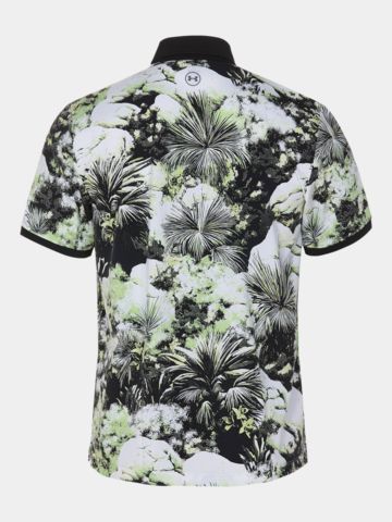 Under Armour Curry Dry Printed Halbarm Polo gelb