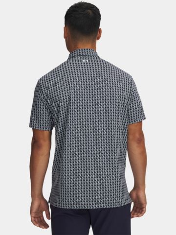 Under Armour T2G Printed Houndstooth Deuces Halbarm Polo blau