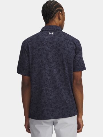 Under Armour Playoff 3.0 Printed Tropical Fescue Halbarm Polo türkis