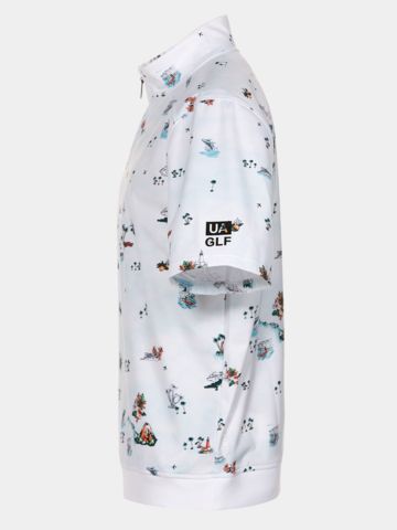 Under Armour  Drive Wind Golf Trip Half Sleeve Windshirt white