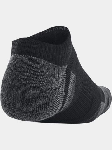 Under Armour Performance Tech 3pk No Show Strümpfe schwarz