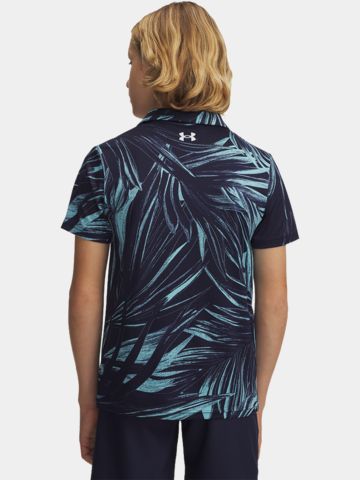 Under Armour Matchplay Printed Halbarm Polo navy