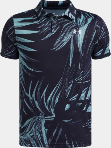 Under Armour Matchplay Printed Halbarm Polo navy